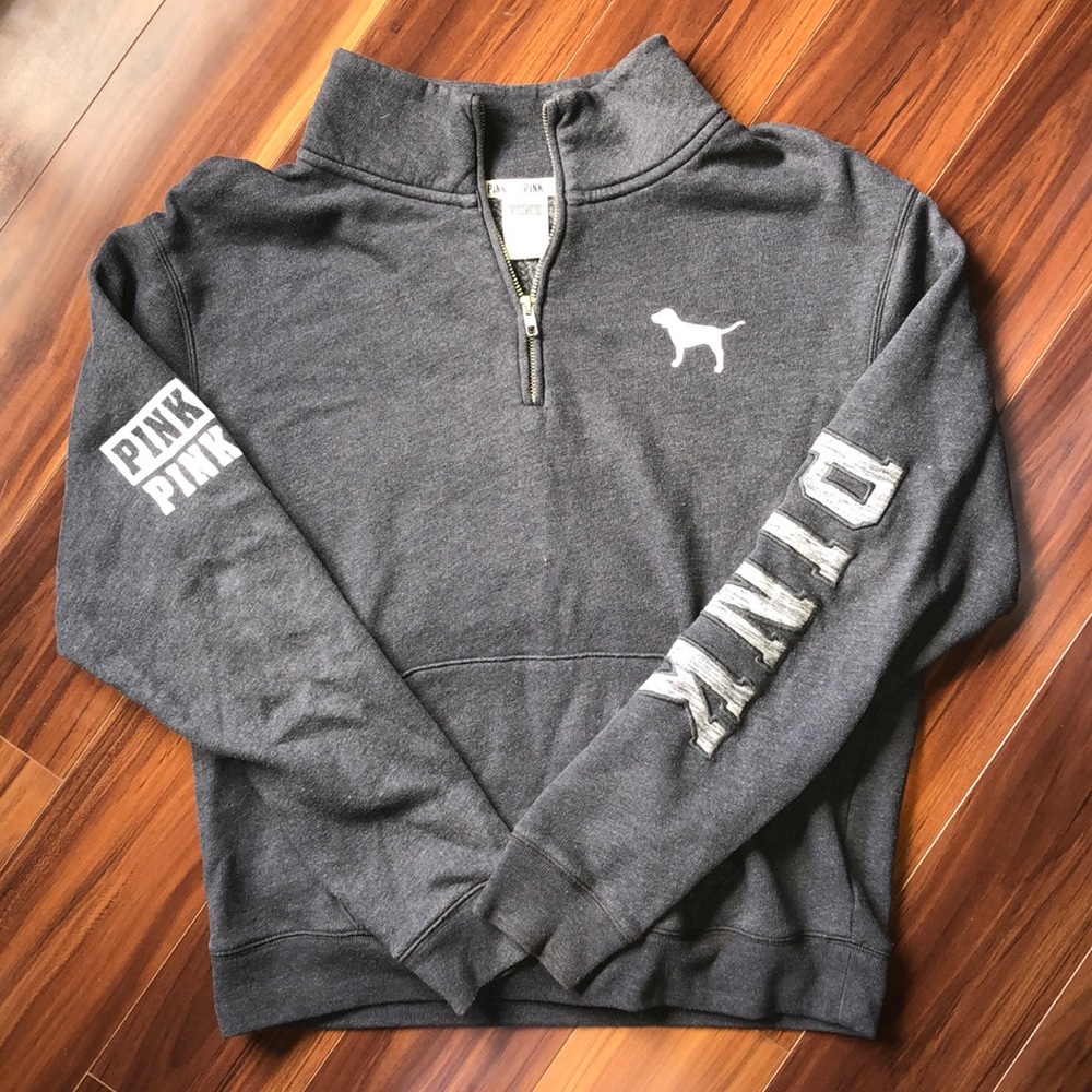 PINK quarter zip sweatshirt